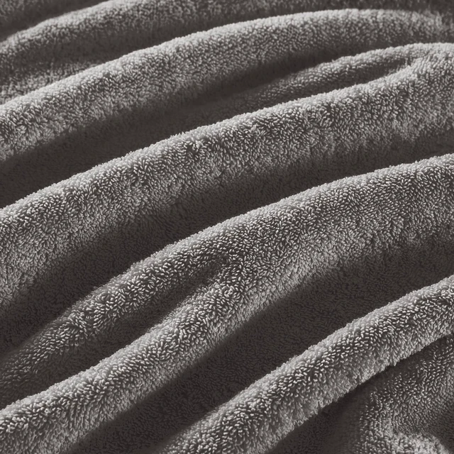 Alt view image 6 of 7 - 8 Piece Ultra Soft Cotton Absorbent Towel Set, Charcoal, Accessories