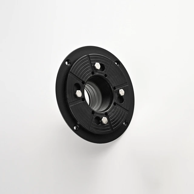 Main image of Shower Drain Base Flange, Without Rubber Joint Suitable for Linear Shower Drain Installation Accessories, Matte Black