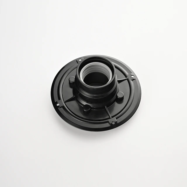 Alt view image 3 of 7 - Shower Drain Base Flange, Without Rubber Joint Suitable for Linear Shower Drain Installation Accessories, Matte Black
