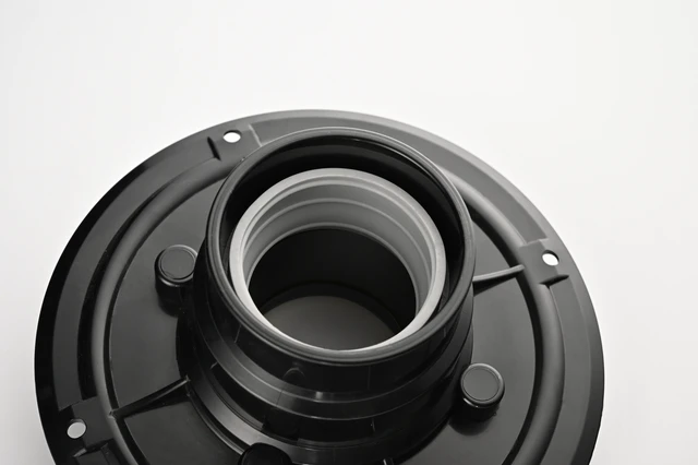 Alt view image 6 of 7 - Shower Drain Base Flange, Without Rubber Joint Suitable for Linear Shower Drain Installation Accessories, Matte Black