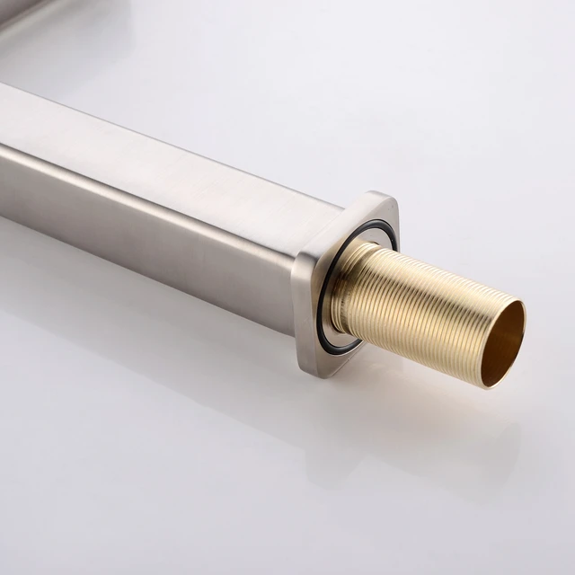 Alt view image 6 of 7 - Single Hole Faucet, Single Handle Vanity Basin Faucet, Brushed Nickel, Stainless Steel, Sink