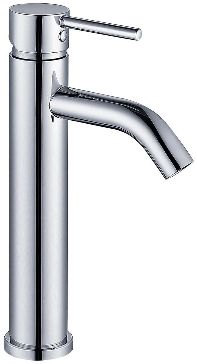 Main image of Single Hole Faucet, Single Handle Vanity Basin Faucet, Chrome, Stainless Steel, Sink