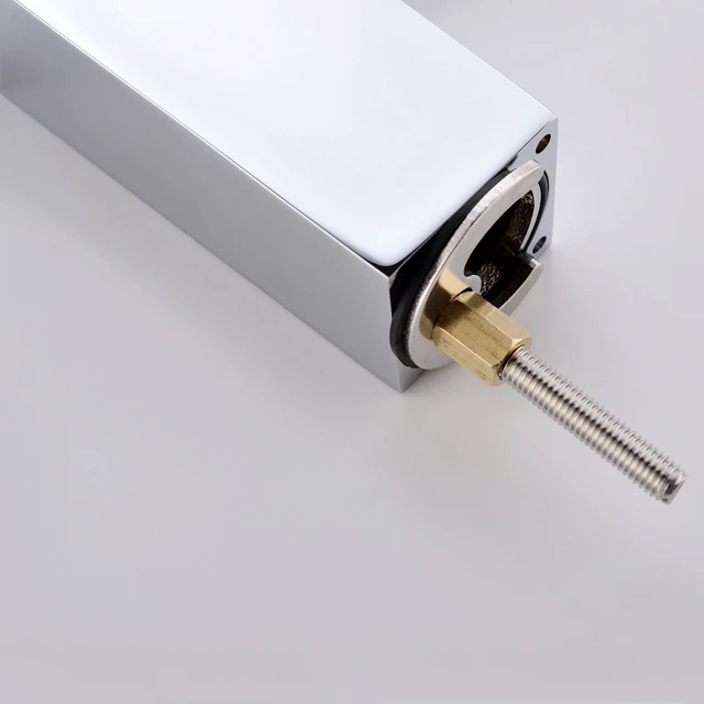 Alt view image 2 of 7 - Single Hole Faucet, Single Handle Vanity Basin Faucet, Chrome, Stainless Steel, Sink