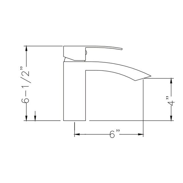 Alt view image 7 of 7 - Single Hole Faucet, Single Handle Vanity Basin Faucet, Chrome, Stainless Steel, Sink
