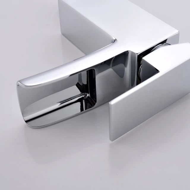 Alt view image 4 of 7 - Single Hole Faucet, Single Handle Vanity Basin Faucet, Chrome, Stainless Steel, Sink