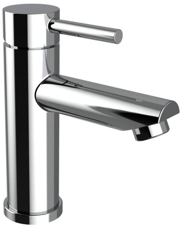 Main image of Single Hole Faucet, Single Handle Vanity Basin Faucet, Chrome, Stainless Steel, Sink
