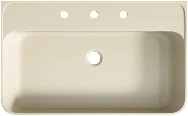 Main image of 30 Inch Artificial Vanity Top, Solid Surface Integrated Sink with Pre Drilled Faucet Holes Faucet Cabinet and Sink