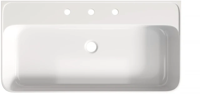 Main image of 36 Inch Artificial Vanity Top, Solid Surface Integrated Sink with Pre Drilled Faucet Holes Cabinet Faucet and Sink