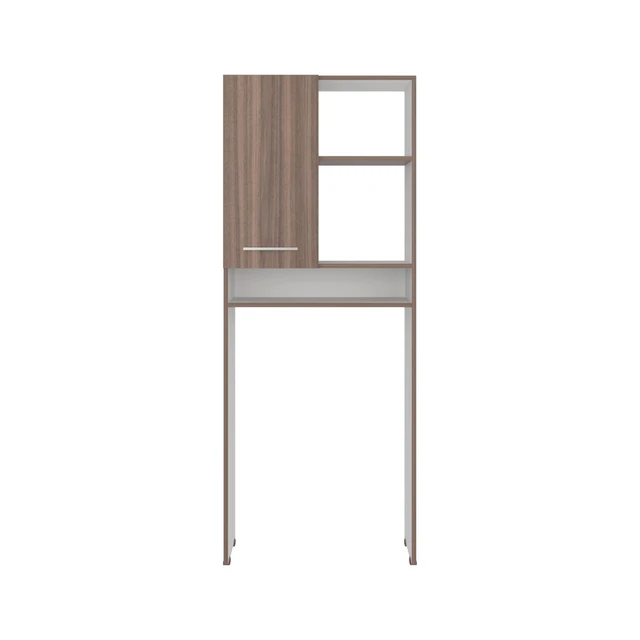 Alt view image 5 of 7 - 4 Shelf Over The-Toilet Storage Cabinet, Hazelnut, Particle Board, Storage