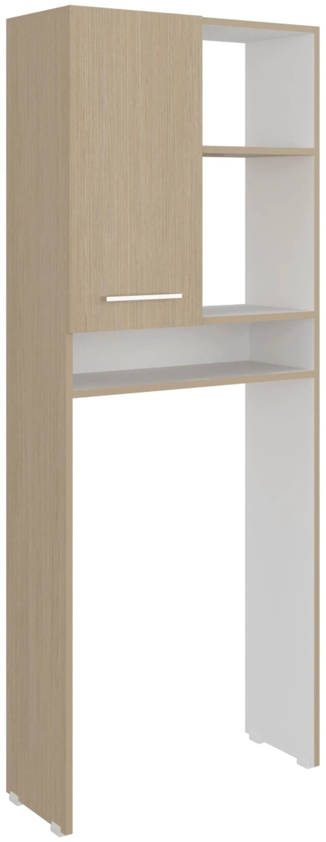 Alt view image 5 of 7 - Cartagena 4 Shelf Over The-Toilet Storage Cabinet, White, Particle Board, Storage