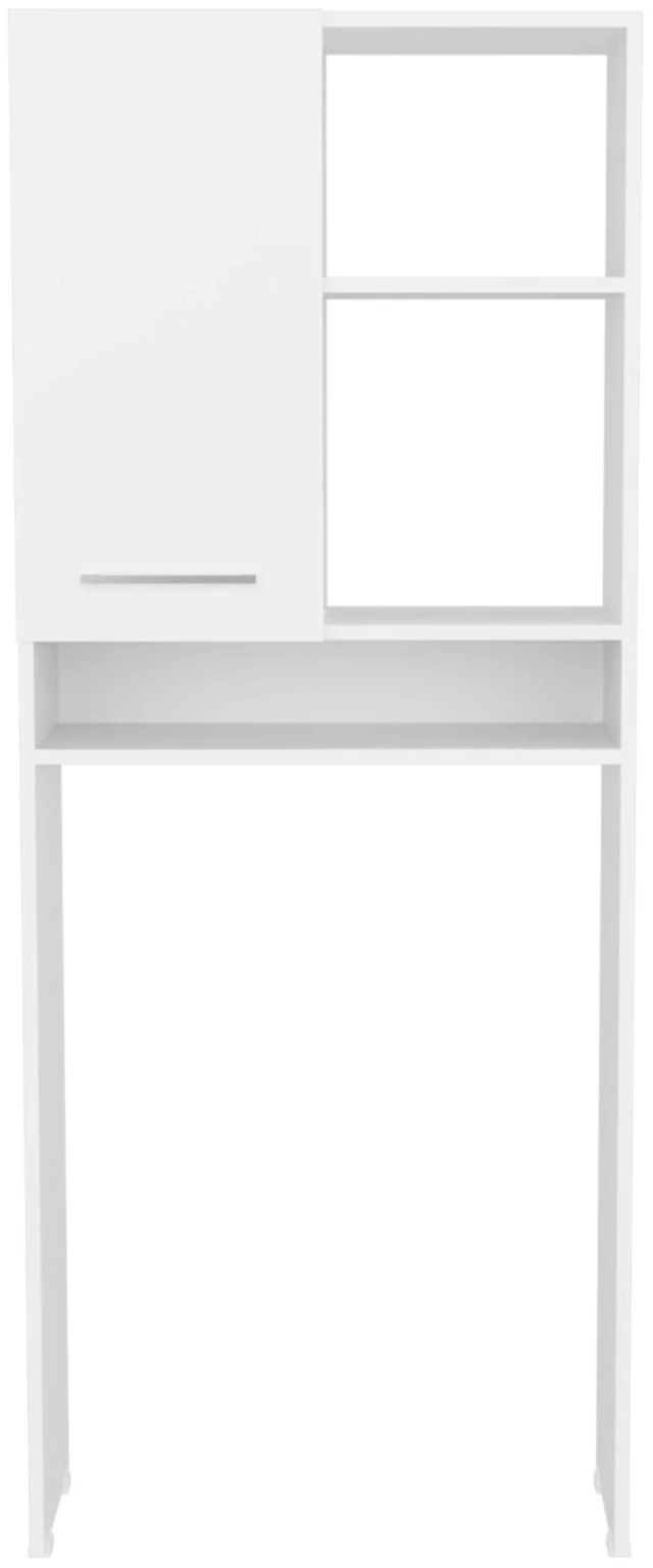 Alt view image 6 of 7 - 4 Shelf Over The-Toilet Storage Cabinet, White, Particle Board, Storage