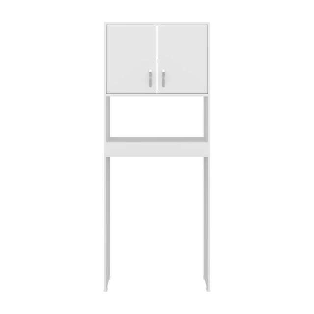 Alt view image 5 of 7 - 2 Door Over The-Toilet Storage Cabinet, White, Particle Board, Storage
