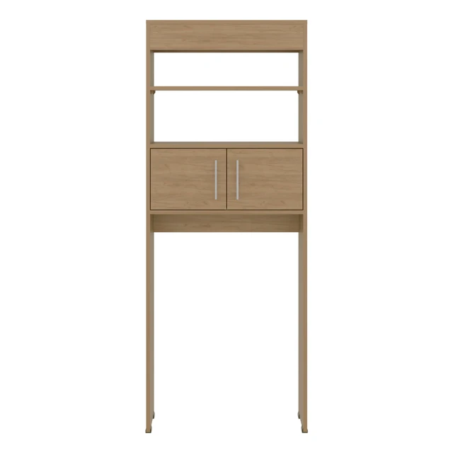 Alt view image 5 of 7 - 2 Door Over The-Toilet Storage Cabinet, Oak, Particle Board, Storage