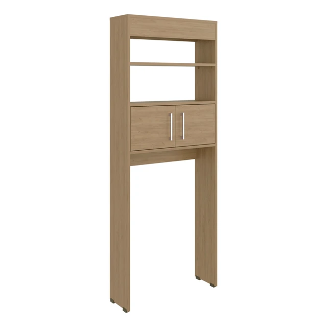 Alt view image 3 of 7 - 2 Door Over The-Toilet Storage Cabinet, Oak, Particle Board, Storage