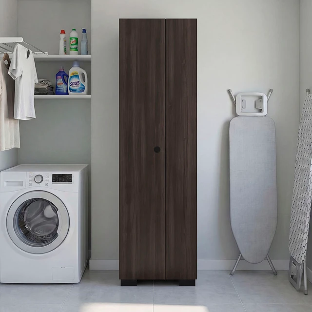 Main image of Stained Utility Storage Cabinet, Walnut, Particle Board, Storage