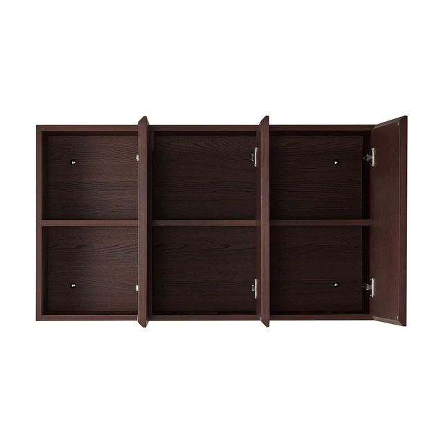 Alt view image 5 of 7 - 41 Inch Storage Wall Cabinet, Over the Toilet Storage Cabinet Above Toilet Medicine with Wood Shelf and Doors for