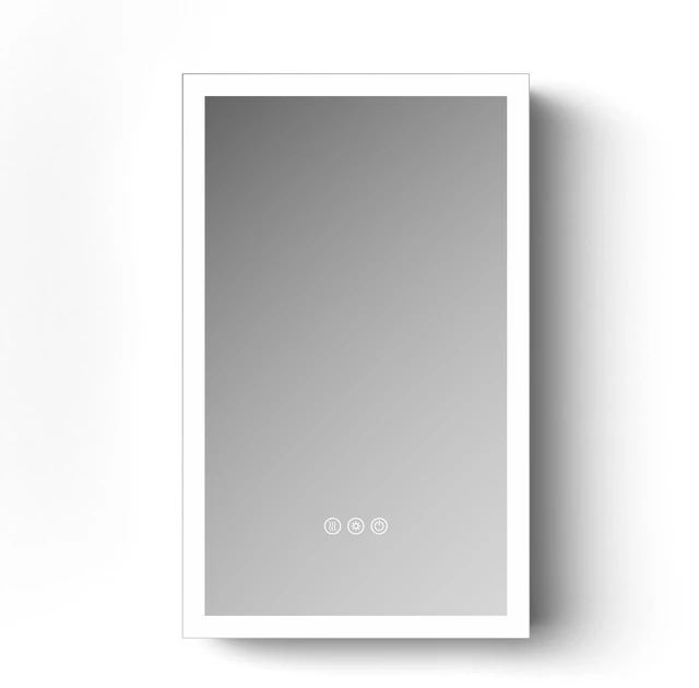 Main image of LED Lighted Medicine Cabinet with Mirror, 26inches Mirror Cabinet with Lights Recessed Wall Mounted Color Temperatures