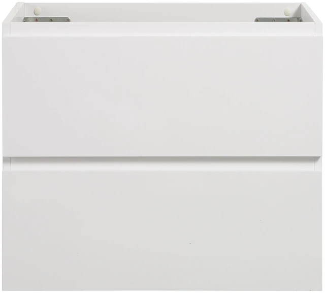 Main image of Wall Mount Vanity Without Basin, Color with Two Drawers Pre Assembled, White, Melamine, Vanities