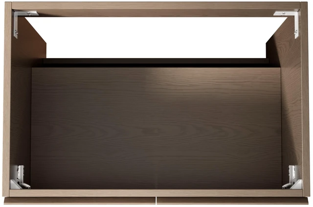 Alt view image 3 of 6 - 30 Inch Freestanding Storge Cabinet with Double Striped Doors, Basin and Top Faucet Drain Set and Sink Cover Heidelberg