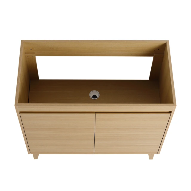 Alt view image 3 of 7 - 36 Inch Freestanding Vanity Only the Vanity, Oak, MDF, Vanities