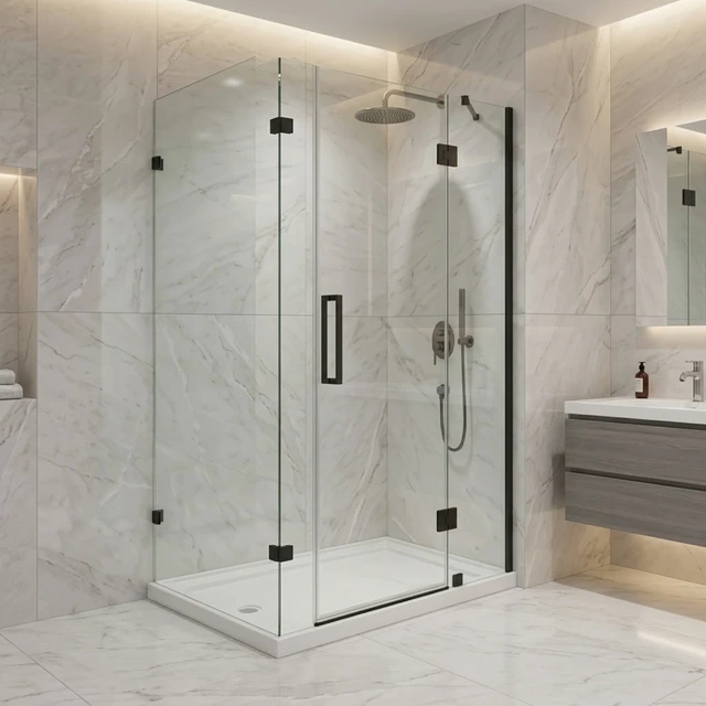 Alt view image 3 of 5 - Inchx 36 Inch Rectangular Shower Base Pan, Acrylic Single Threshold Shower Tray with Left Drain Non-Slip Surface