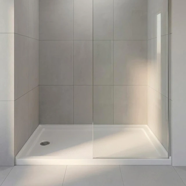 Main image of Inchx 32 Inch Rectangular Shower Base Pan, Acrylic Single Threshold Shower Tray with Left Drain Non-Slip Surface