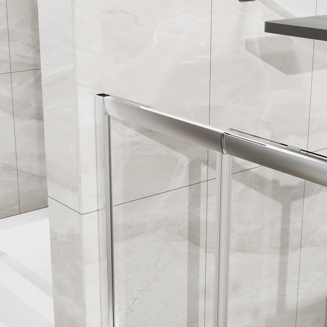 Alt view image 3 of 7 - 36 Inch 72 Inch Expandable Square Shower Enclosure, Sliding Corner Shower Door with SGCC Tempered Glass