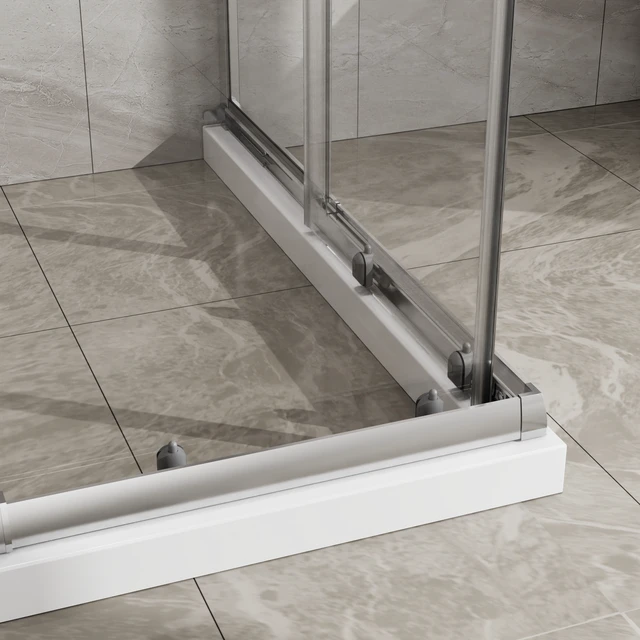 Alt view image 7 of 7 - 36 Inch 72 Inch Expandable Square Shower Enclosure, Sliding Corner Shower Door with SGCC Tempered Glass