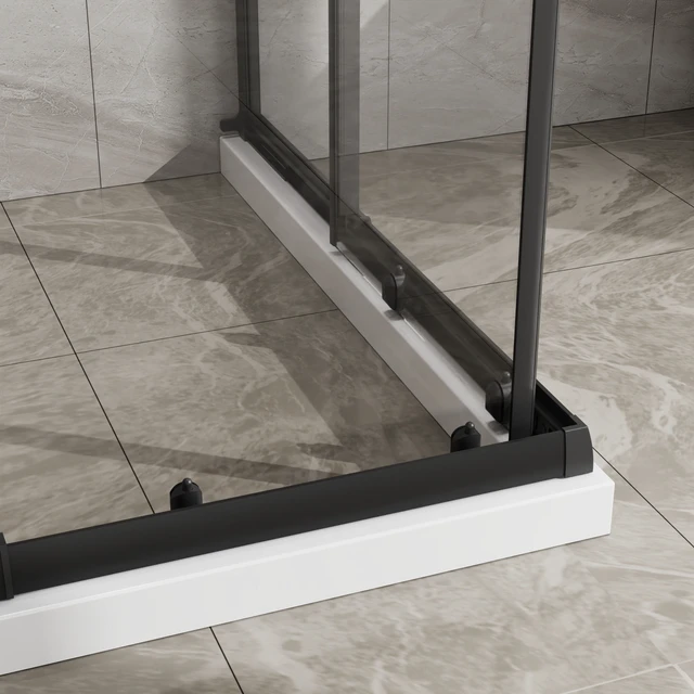 Alt view image 7 of 7 - 36 Inch 72 Inch Expandable Square Shower Enclosure, Sliding Corner Shower Door with SGCC Tempered Glass