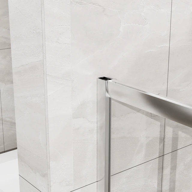 Alt view image 5 of 7 - Inchx 72 Inch Corner Sliding Shower Door and Shower Base Combo Kit, SGCC Tempered Glass Enclosure with Base Set
