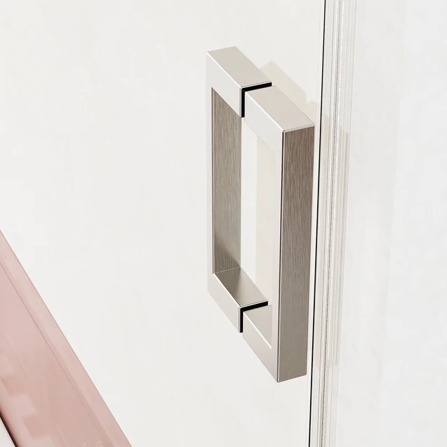 Alt view image 4 of 6 - 46 to 48 Inch 76 Inch Frameless Single Sliding Shower Doors, Sliding Shower Door 16 8 mm SGCC Tempered Glass
