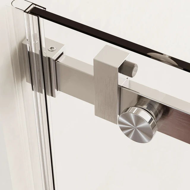 Main image of 46 to 48 Inch 76 Inch Frameless Single Sliding Shower Doors, Sliding Shower Door 16 8 mm SGCC Tempered Glass