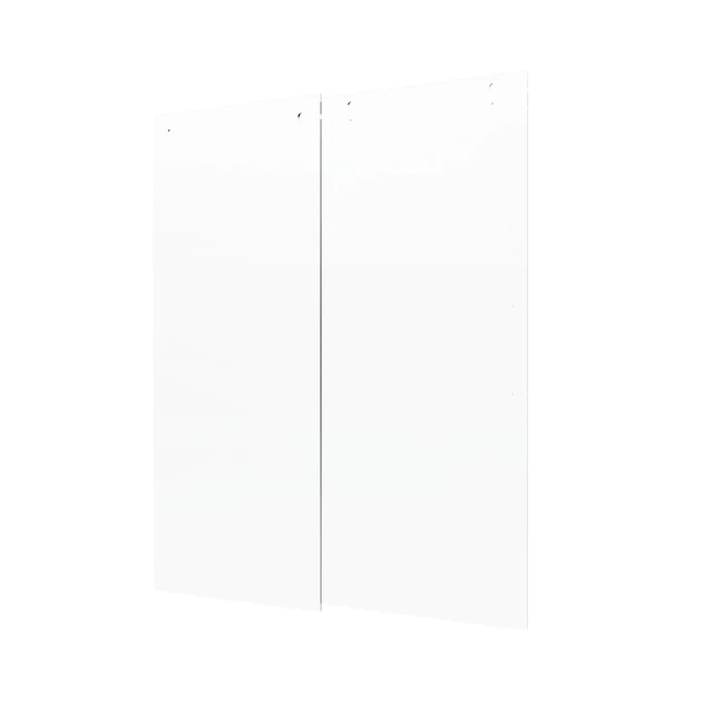 Alt view image 3 of 6 - 56 to 60 Inch 76 Inch Sliding Shower Door, Frameless Glass Shower Door Drop Available, Matt Black, Tempered Glass