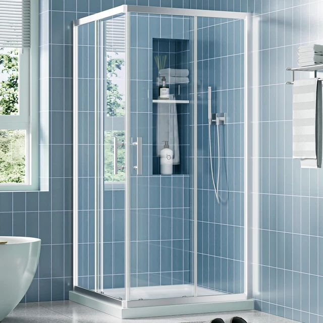 Main image of 36 Inch 36 Inch 72 Corner Shower Enclosure Shower Stall for Walk in 4 SGCC Tempered Glass with Explosion Proof