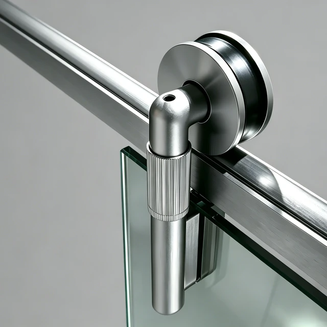 Alt view image 4 of 7 - 57 to 60 78 Inch Frame Single Sliding Soft Close Shower Doors, Sliding Shower Door 8 mm SGCC Tempered Glass for Gun