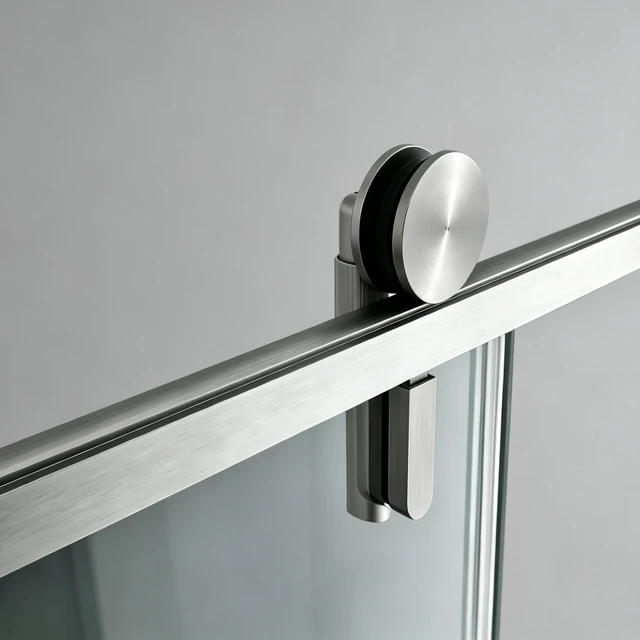 Alt view image 5 of 7 - 57 to 60 78 Inch Frame Single Sliding Soft Close Shower Doors, Sliding Shower Door 8 mm SGCC Tempered Glass for Gun