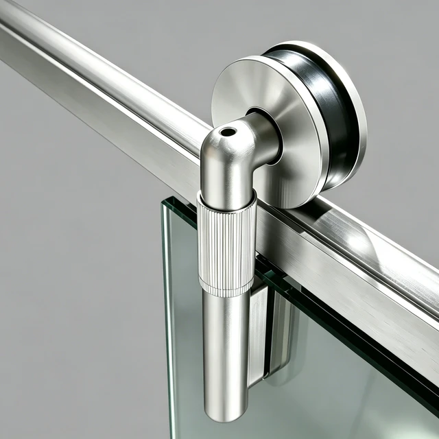 Alt view image 5 of 7 - 57 to 60 78 Inch Frame Single Sliding Soft Close Shower Doors, Sliding Shower Door 8 mm SGCC Tempered Glass for Brush