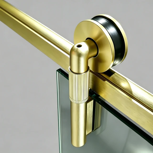Alt view image 5 of 7 - 57 to 60 78 Inch Frame Single Sliding Soft Close Shower Doors, Sliding Shower Door 8 mm SGCC Tempered Glass for Brushed