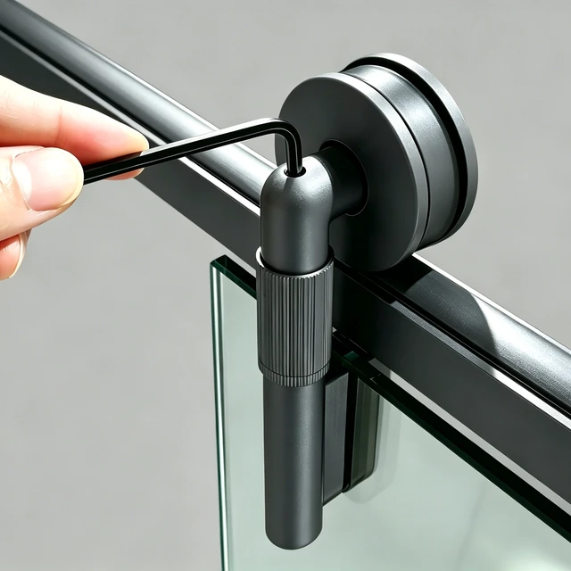 Alt view image 7 of 7 - 57 to 60 78 Inch Frame Single Sliding Soft Close Shower Doors, Sliding Shower Door 8 mm SGCC Tempered Glass for Matte