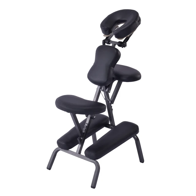 Alt view image 6 of 7 - Portable Massage Chair for Tattoo and Spa with Adjustable Face Cradlewith Carrying Bag for Salon Use, Black, PU, Beauty