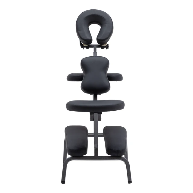 Alt view image 4 of 7 - Portable Massage Chair for Tattoo and Spa with Adjustable Face Cradlewith Carrying Bag for Salon Use, Black, PU, Beauty