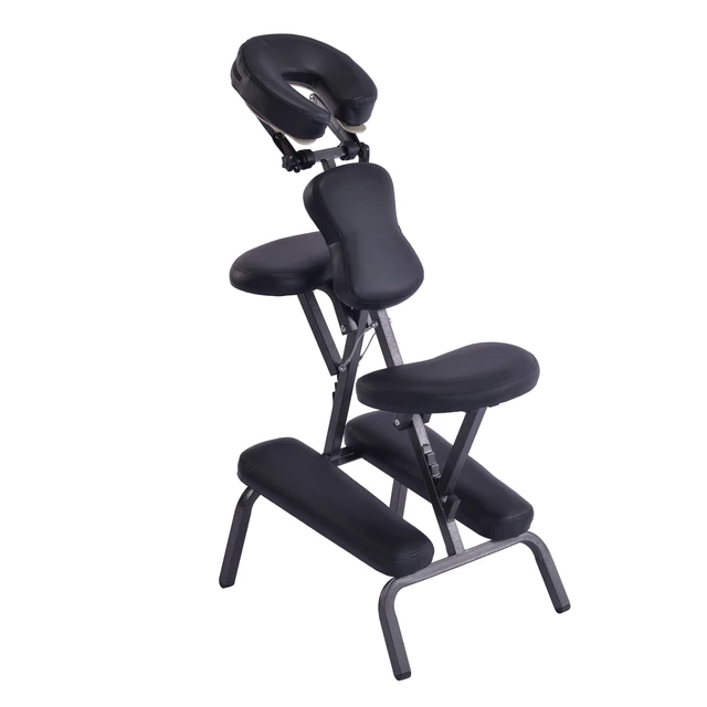Alt view image 5 of 7 - Portable Massage Chair for Tattoo and Spa with Adjustable Face Cradlewith Carrying Bag for Salon Use, Black, PU, Beauty