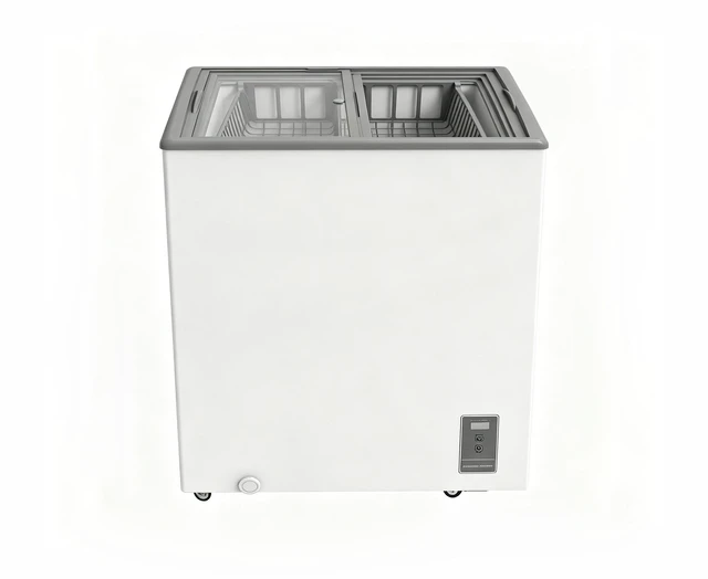 Main image of ft Commercial Display Chest Freezer Inverter Energy Saving Ice Freezer with Sliding Low Glass Door Digital Temperature