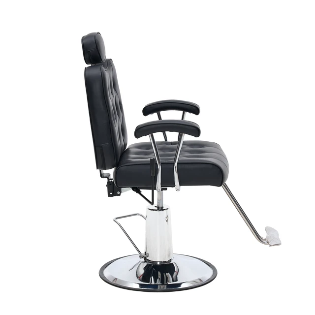 Alt view image 7 of 7 - Barber Salon Chair for Hair Stylist, Height Adjustable Hydraulic Hair Reclining Salon Chairs Degrees Rotation Function