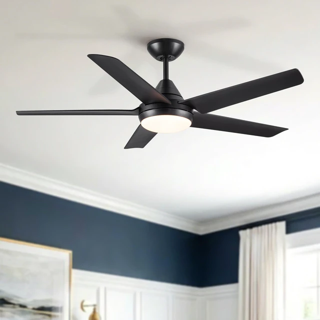 Main image of 48 Inch Ceiling Fan with Lights and Remote Control, Ceiling Fan Reversible Motor Speeds Cct Dimmable LED Quiet Timer