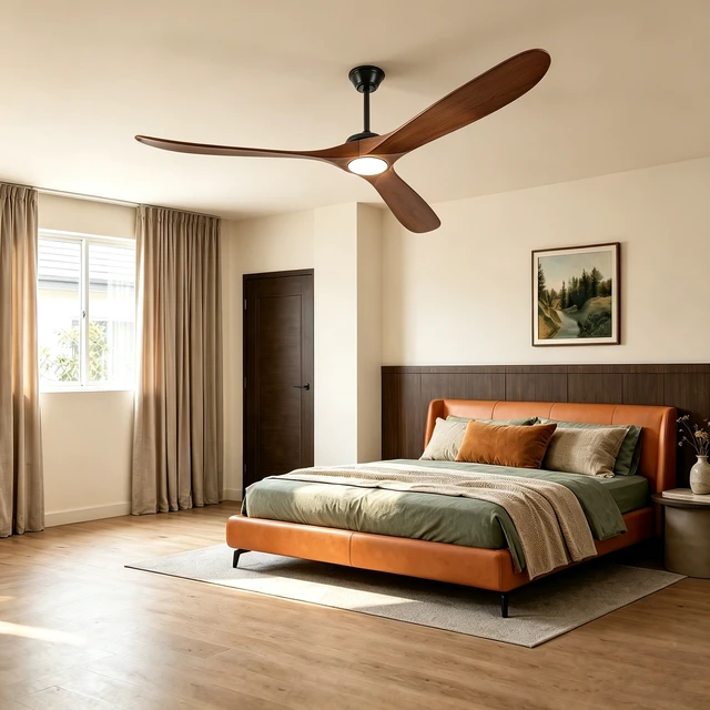 Alt view image 5 of 7 - 70 in Ceiling Fan with Lights, Comes with Wall Control and Remote Six Speed Reversible Motor Three Color Temperatures