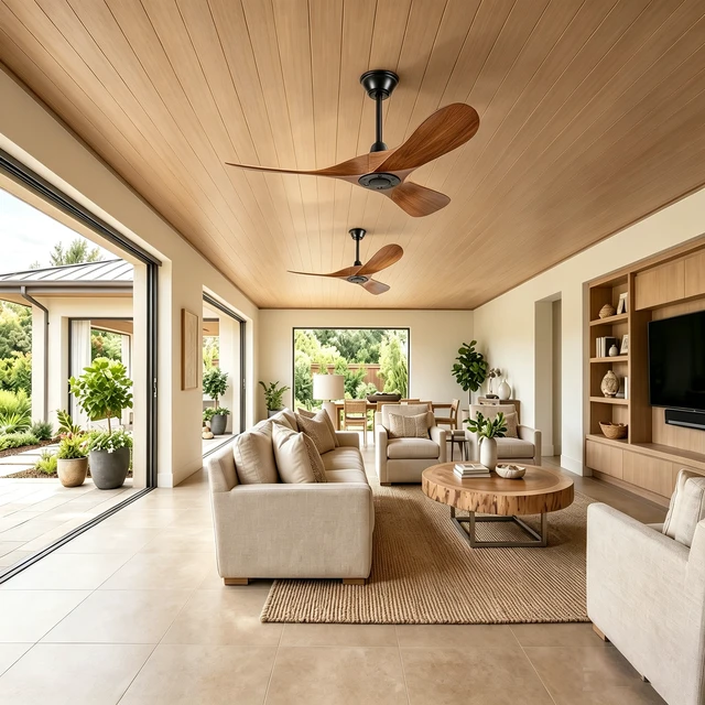 Alt view image 2 of 7 - 42 in Ceiling Fan Without Lights, Equipped with Wall Control and Remote Control Speed Settings Reverse Motor 3 Piece