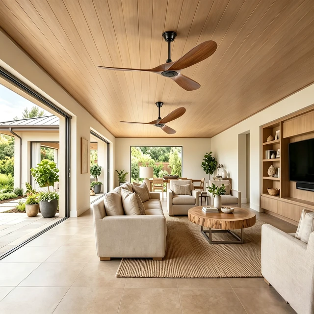 Alt view image 5 of 7 - 52 in Ceiling Fan Without Lights, Equipped with Wall Control and Remote Control Speed Settings Reverse Motor 3 Piece