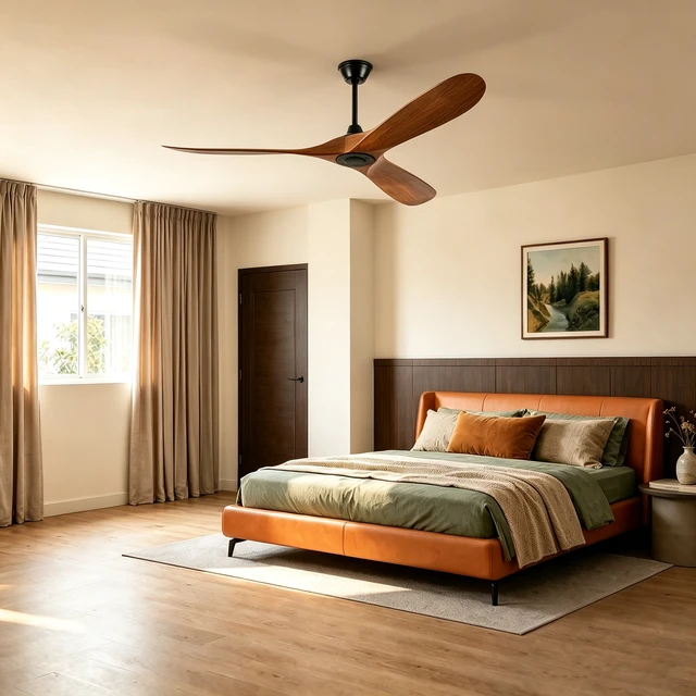 Alt view image 2 of 7 - 60 in Ceiling Fan Without Lights, Equipped with Wall Control and Remote Control Speed Settings Reverse Motor 3 Piece