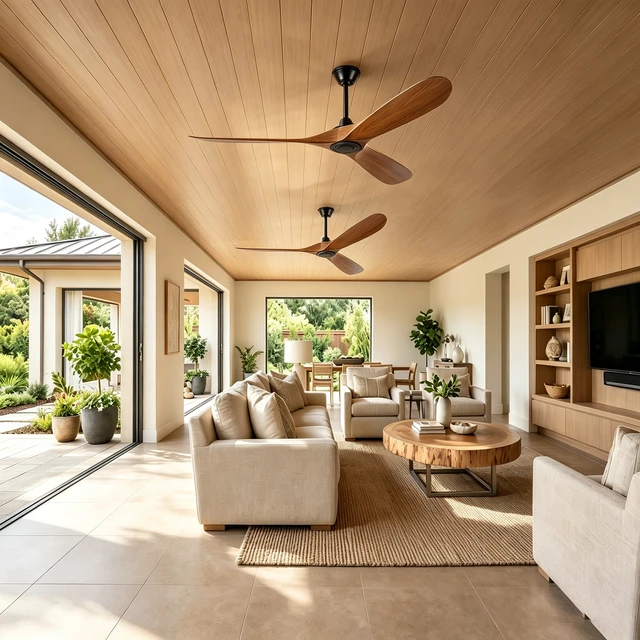 Alt view image 5 of 7 - 60 in Ceiling Fan Without Lights, Equipped with Wall Control and Remote Control Speed Settings Reverse Motor 3 Piece